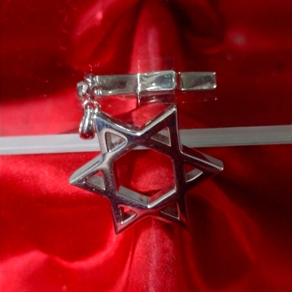 Star of David .825 Solid Sterling Silver 9.75 gms - Picture 6 of 7